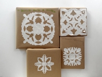 flickr vera joao Paper Snowflakes on Kraft Paper